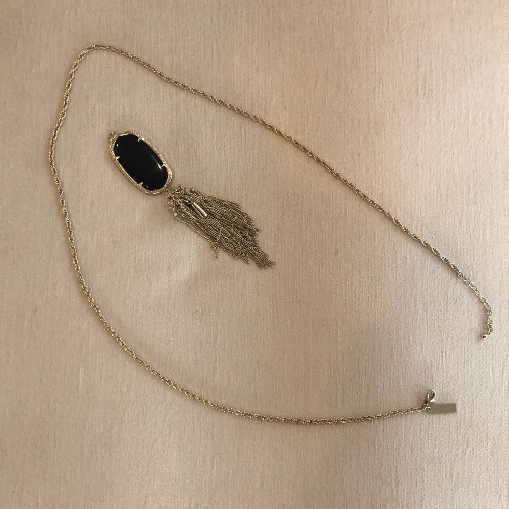 Kendra Scott Rayne necklace in black, like new